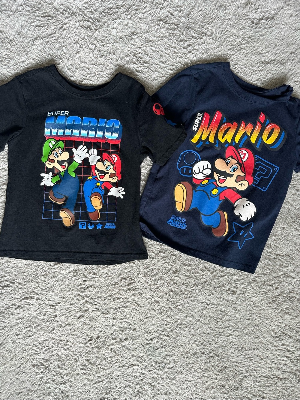 Super Mario Kids Graphic Tee Bundle- size 6
